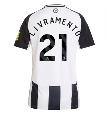 Newcastle United Tino Livramento #21 Primera Equipación Mujer 2024-25 Manga Corta